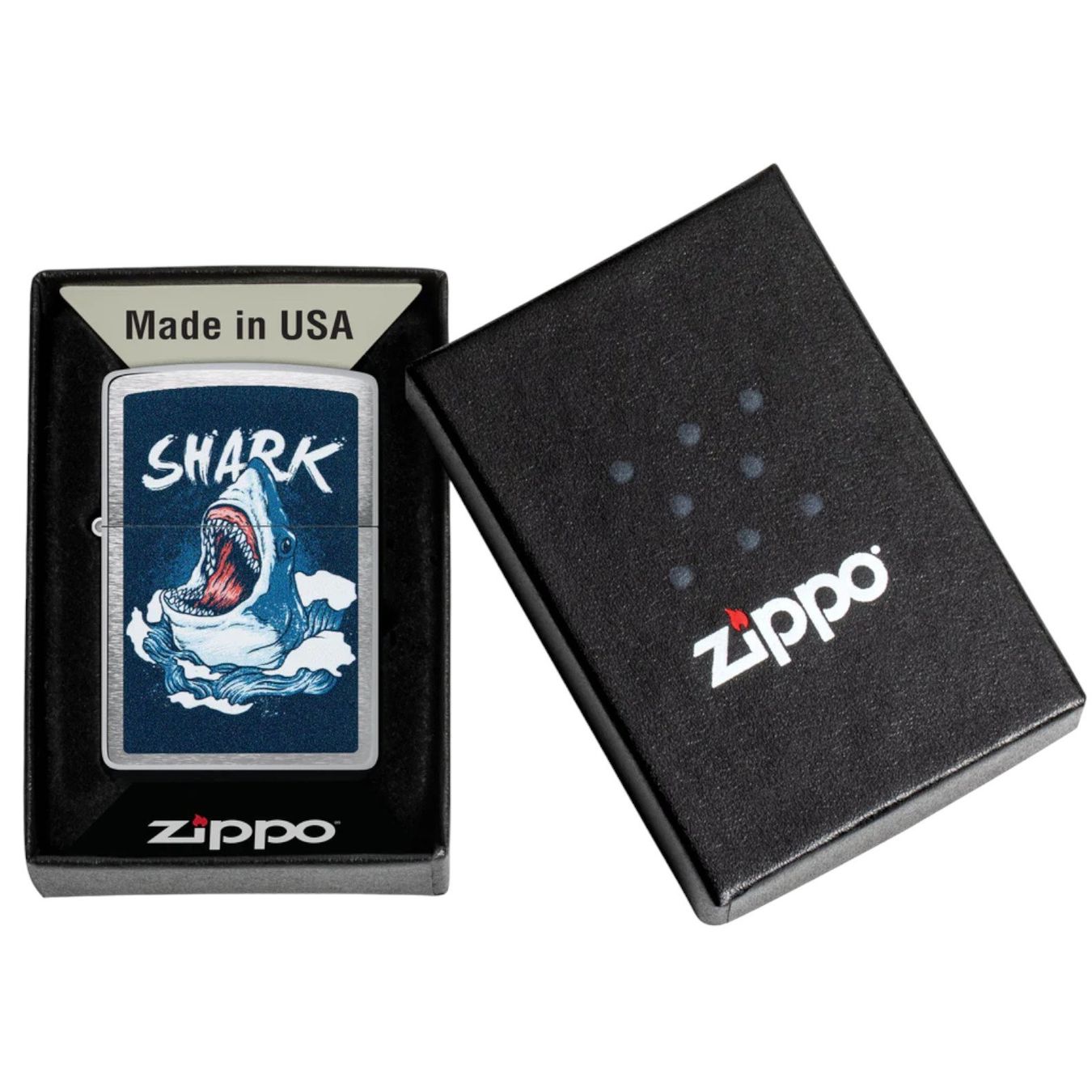 Zippo Accendini: ZIPPO Shark Feuerzeug 60007028 – Nuovo e nell'imballaggio originale da Ennenda venduto da Benzinflamme 3
