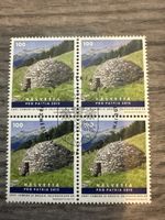 Schweiz Marke Helvetia Pro Patria 2012 Viererblock Top!