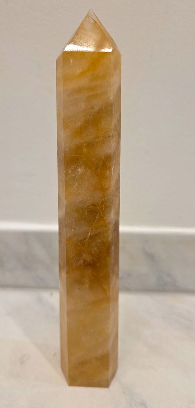 Minerali & Pietre curative: Golden Healer Obelisk 457g – Nuovo e nell'imballaggio originale da Matzingen venduto da Shay_Crystalz