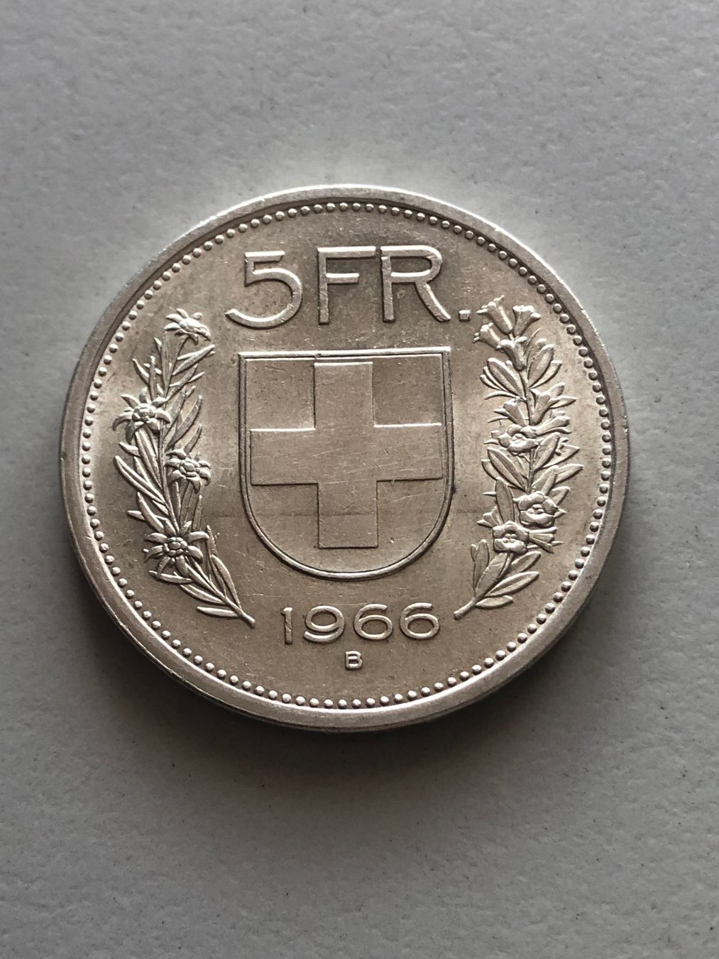 Tutti le monete: 5 Fr. 1966 – Usato da Schötz venduto da Odpa