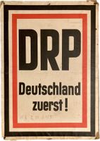 🌟Historisches Wahlplakat Reichspartei 1960er Deutschland 🌟
