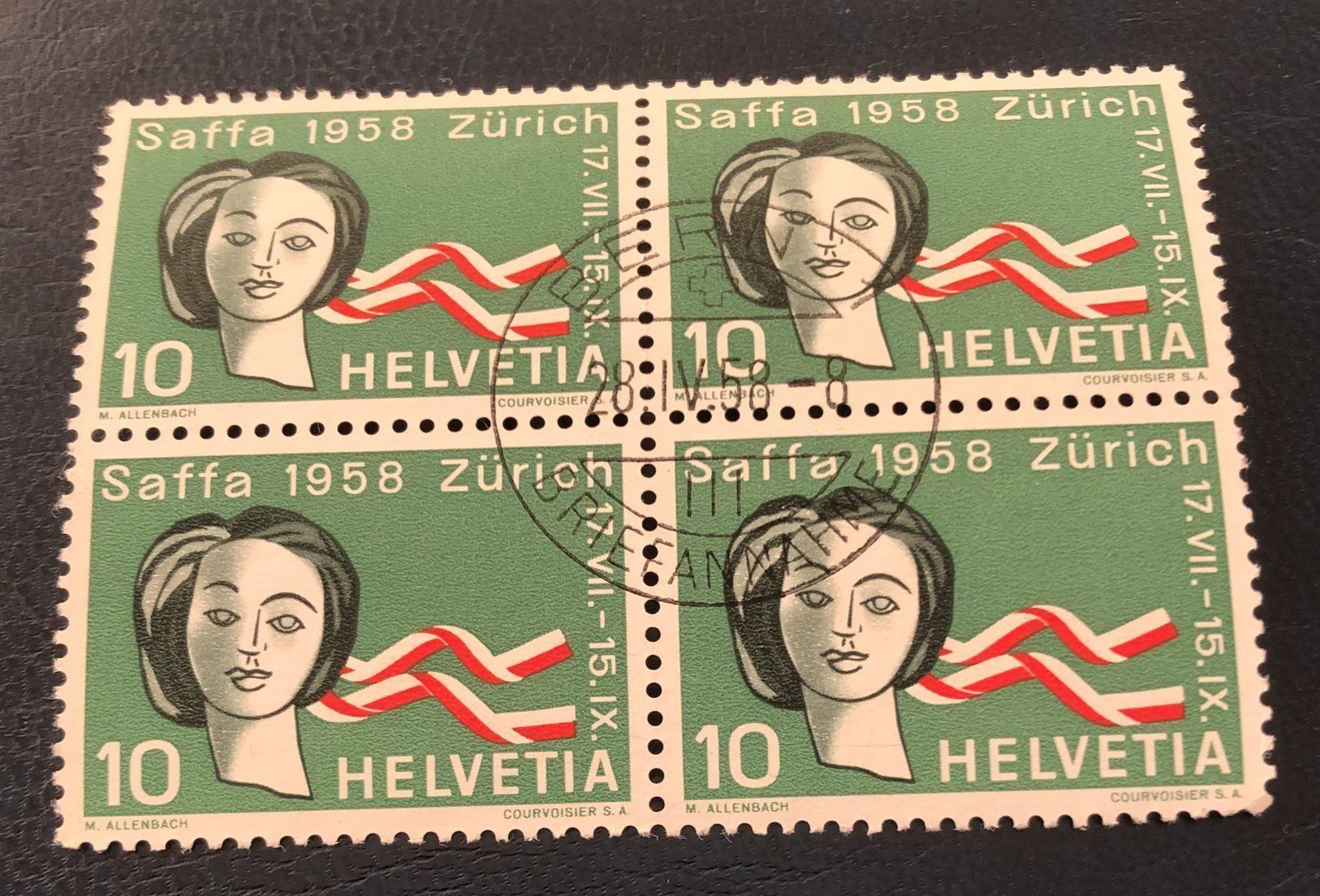 Tutti i francobolli: 4 er Block Nr.335 mit Vollstempel Bern – Usato da Aarau venduto da Billa007