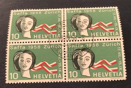 4 er Block Nr.335 mit Vollstempel Bern