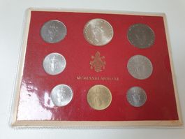 🇻🇦 Vatikan Kursmünzensatz 1973 Paul VI Silber 500L