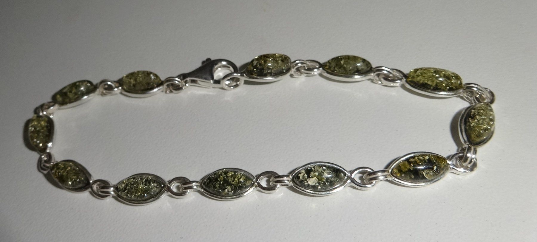 Bracciali & Braccialetti: Bernstein Armband 925 Silber VP 95,- – Nuovo e nell'imballaggio originale da Visp venduto da steinschmuckwelt 2