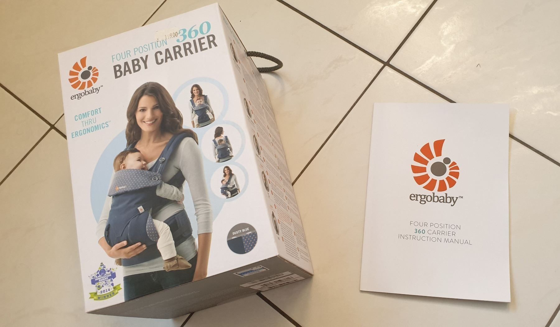 Ergo Baby Marsupi portabebè: Ergobaby Trage 360 Dusty blue Punkte – Usato da Bergdietikon venduto da Staphylococcus