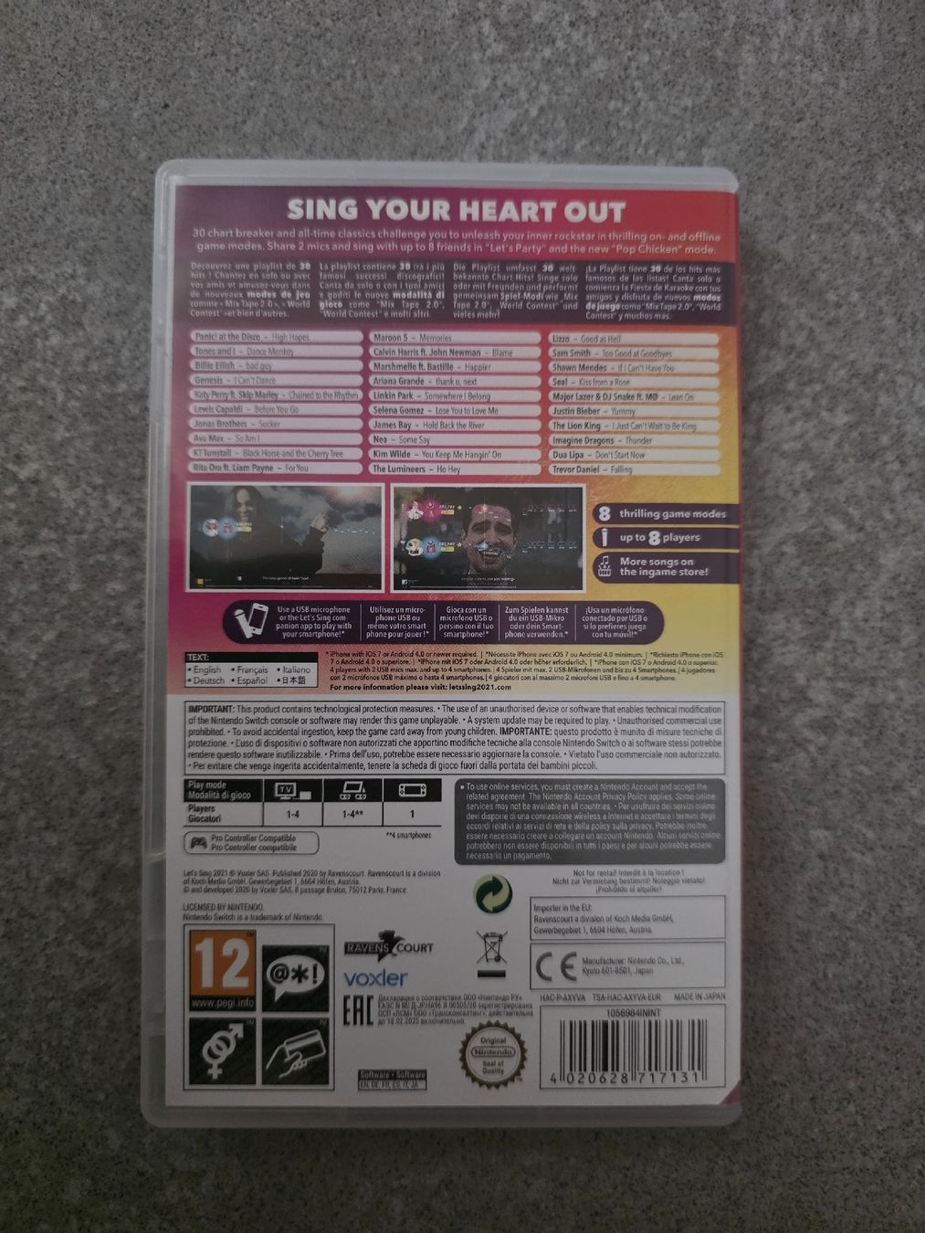 Spiele: Let's Sing 2021 - Nintendo Switch – Gebraucht aus Zug von Mandon 1