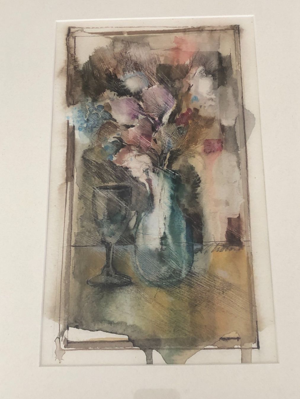 Gemälde: Gemälde Blumenstrauss in Vase, signiert – Gebraucht aus Berg am Irchel von Zweiti_Chance 1