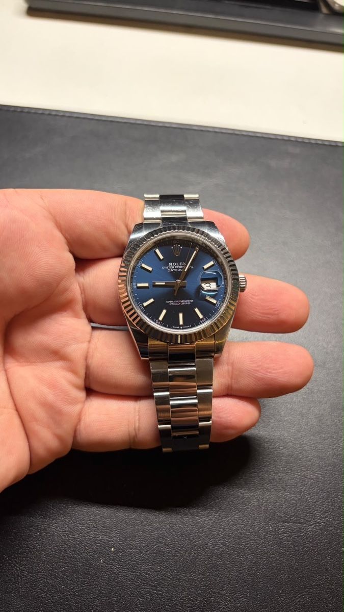 Rolex Orologi: Rolex Datejust 41 Blau Oyster Full Set – Usato da Volketswil venduto da alpine_ch 2