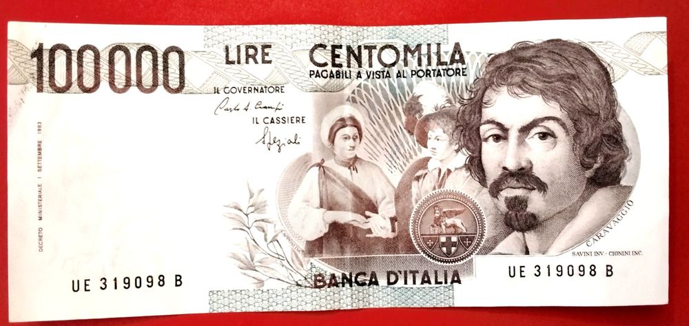 Banconota 100000 Lire Caravaggio | Kaufen Auf Ricardo