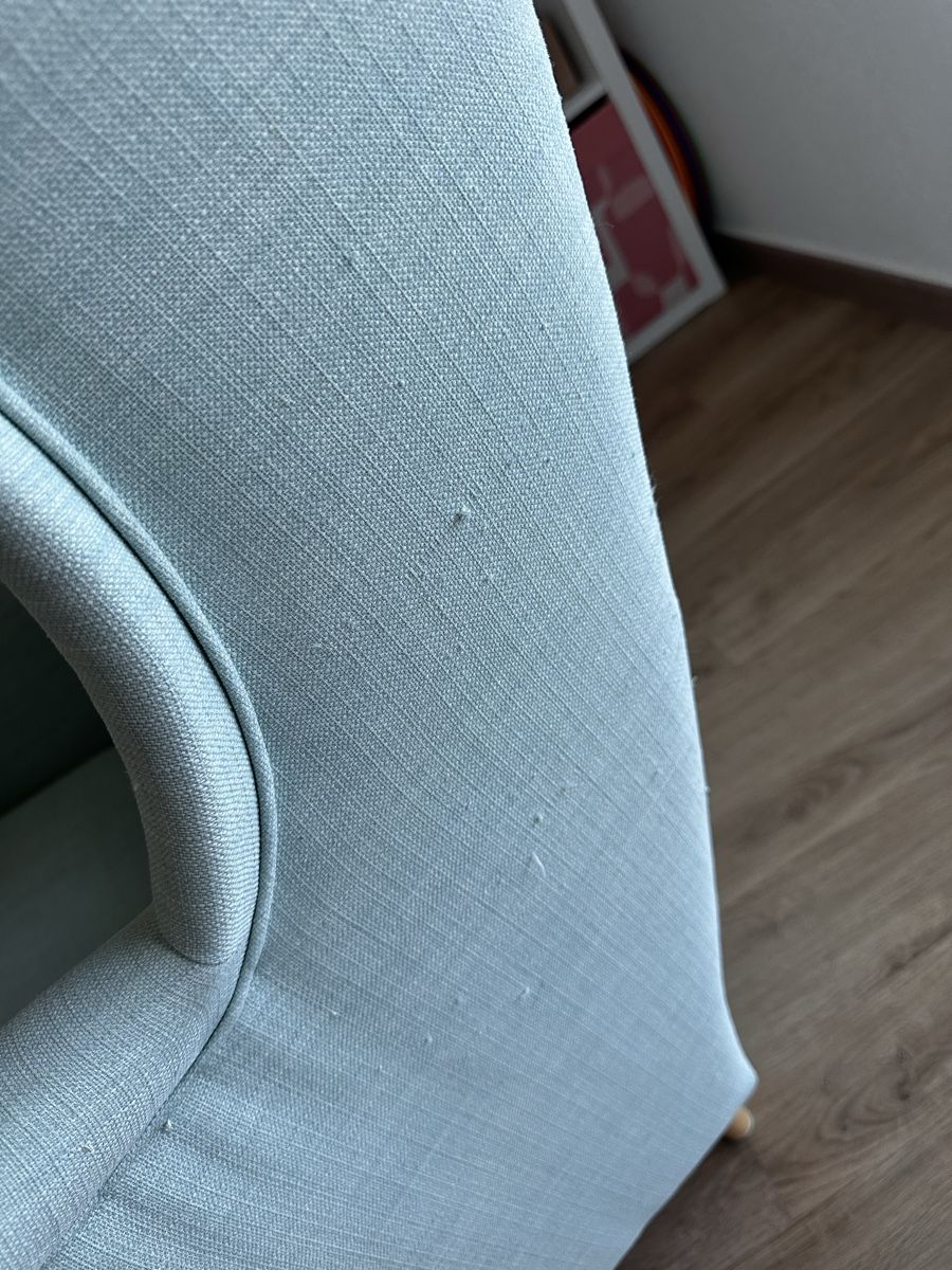 Ikea Poltrone: Fauteuil IKEA STRANDMON avec repose pieds – Usato da Russy venduto da ste_669z 2