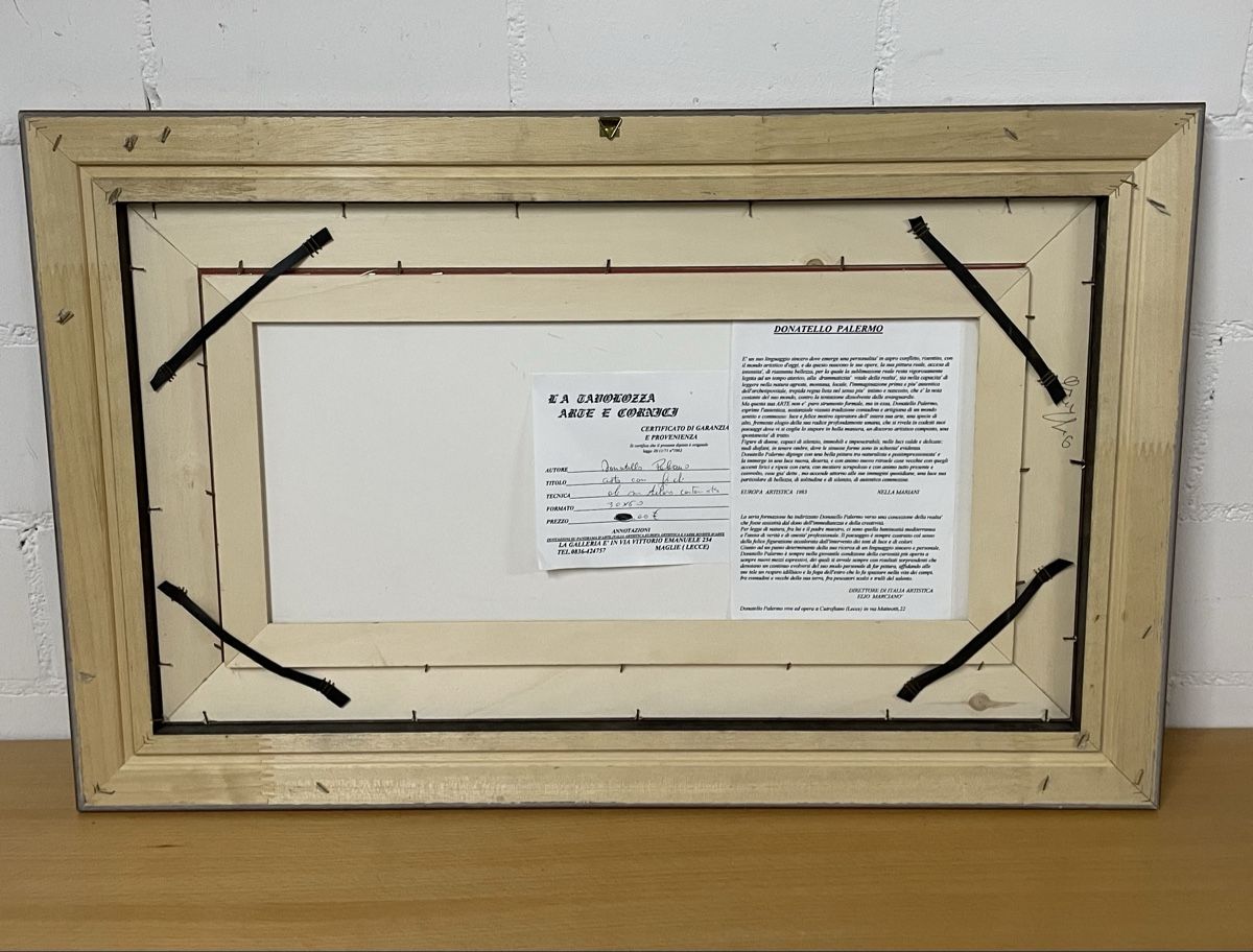 Dipinti: Originales Gemälde "Feigenkorb", gerahmt, 83x53cm. – Usato da Schaffhausen venduto da Lillo80 9