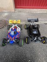 2x RC-Buggys Reely Rex-X (Maßstab 1:8, Benziner)