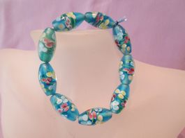 Murano Glas Armband Hellblau Nr. 1