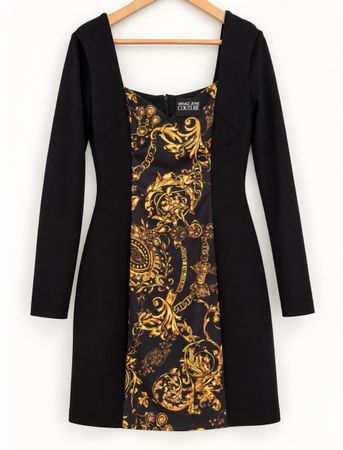 Versace Jeans Couture Kleid schwarz Gold neuwertig