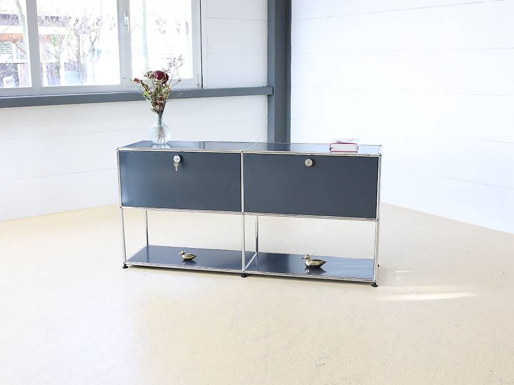 USM Cassettiere: USM Haller Sideboard Anthrazitgrau 2x2 – Usato da Meinisberg venduto da atelier_TILIJA
