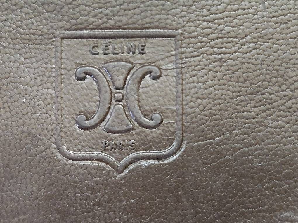 Celine Portafogli: Porte cartes en cuir marron Celine – Usato da Lausanne venduto da Flo1006 1