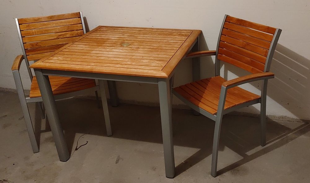 Balkon Tischgruppe Tisch mit 4 passenden Stühlen Kaufen auf Ricardo