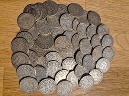 50× 2 Franken 1886 Silber - tolle Gelegenheit!