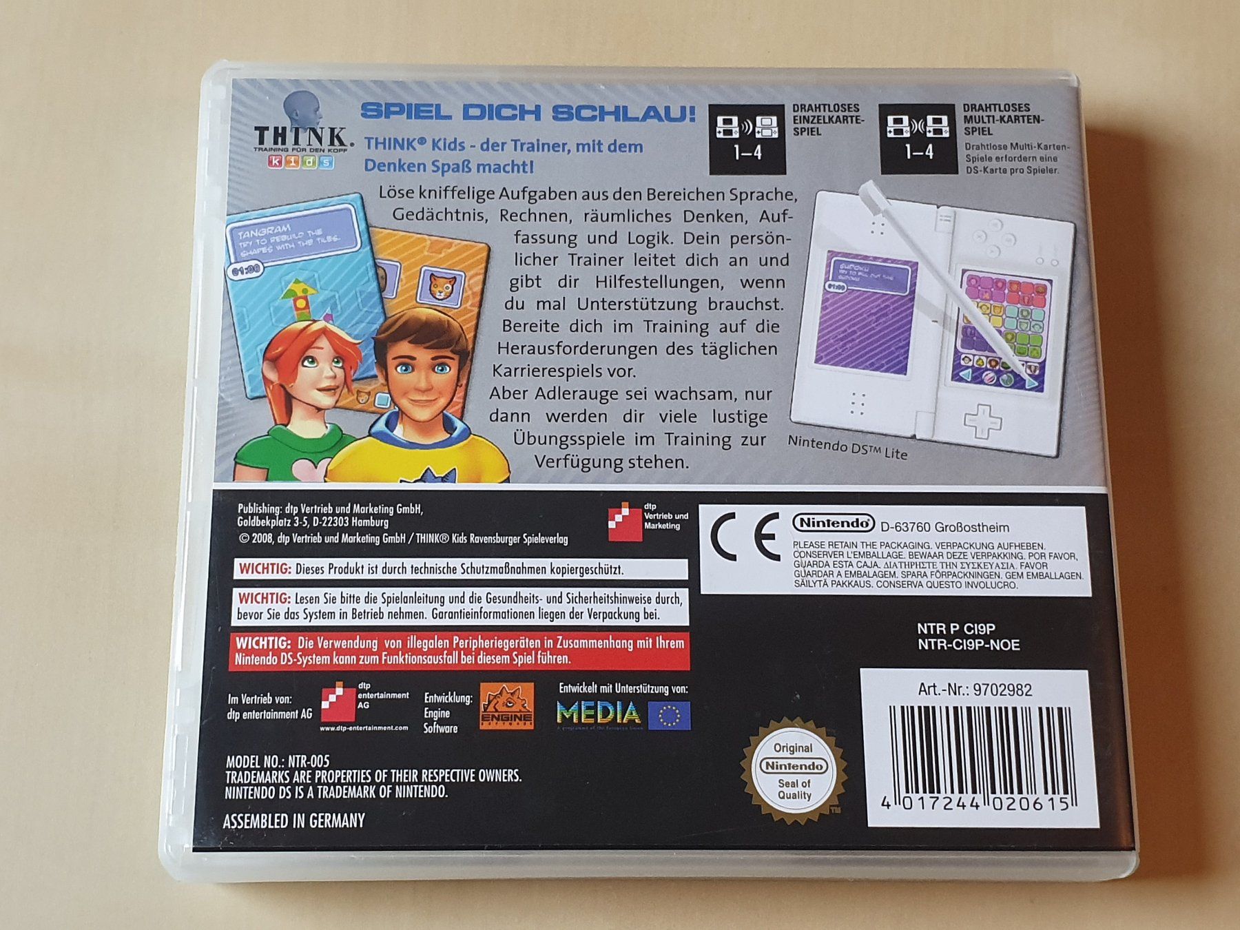 Nintendo Giochi: Think kids Spiel dich schlau! – Usato da Stansstad venduto da collectorsshop 1
