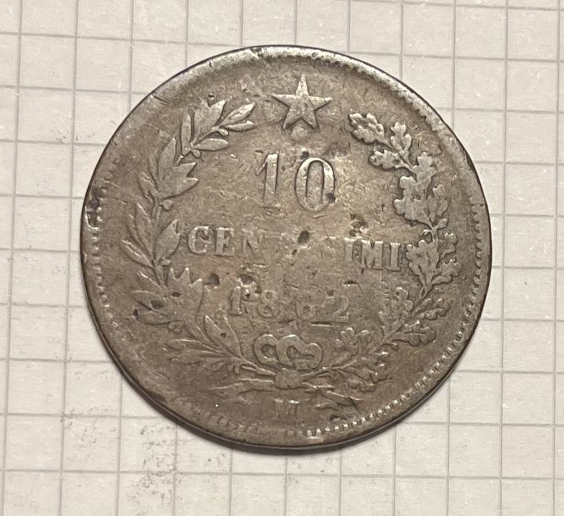 Pièce rare Italie 10 Centesimi 1862 Turin (Gebraucht) in La Tour-de ...