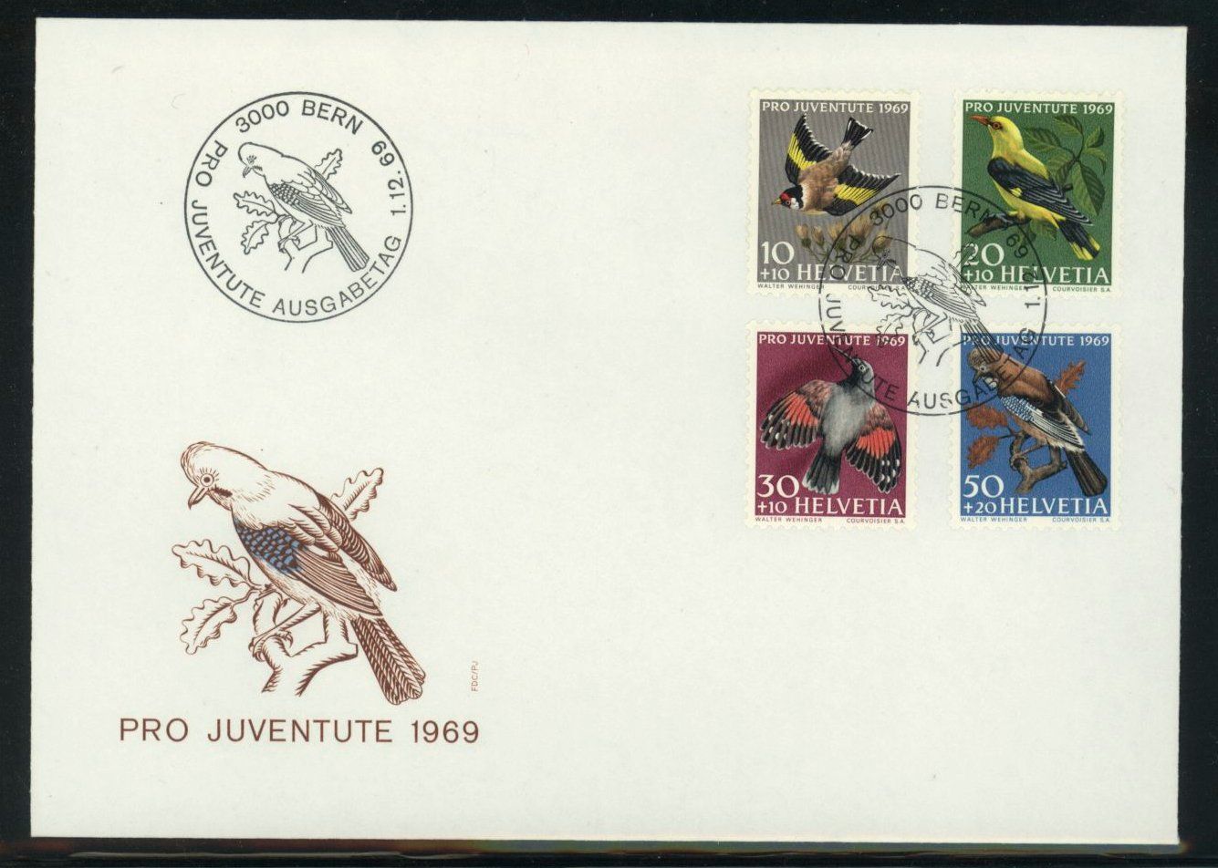 Tutti i francobolli: 1969, FDC, Pro Juventute – Usato da Willisau venduto da Vollstempel