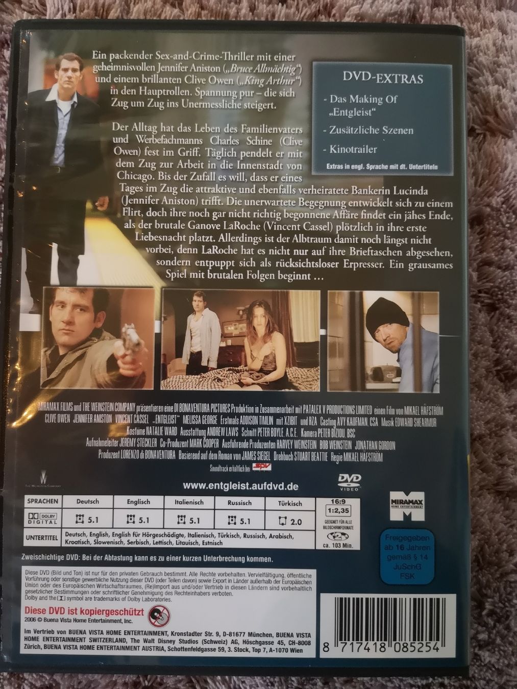 Tutti i DVDs: Entgleist Jennifer Aniston – Usato da Vordemwald venduto da Esel04 1