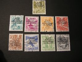 1937, BUNDESVERWALTUNG LANDSCHAFTEN, 39-47, SCHÖNE STEMPEL