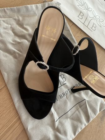 Neue Benci Brothers Leder Highheels schwarz Gr 37, NP 700.-