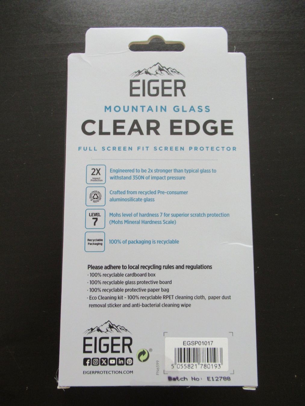 Eiger Cover & Protezioni schermo: Eiger Samsung Galaxy S25+ Plus Panzerglas 3D Displayschutz – Nuovo e nell'imballaggio originale da Binz venduto da Hailqueen 1