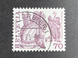 Schweiz 1985 Volksbräuche 70 Vollstempel VERBIER 1 31.1.85