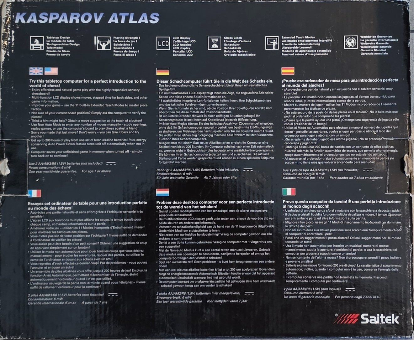 Giochi: Saitek Kasparov Atlas – Usato da Altendorf venduto da Keksicek 3