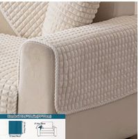 Abdeckung für Sofalehne 70 x 70 cm milchig weiss - 226130