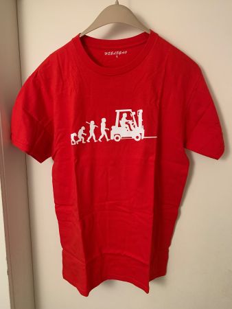 Tshirt für Gabelstaplerfahrer rot NEU Grösse L