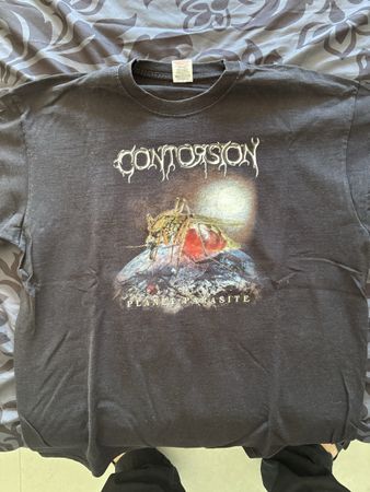 Contorsion T-Shirt Planet Parasite schwarz Grösse XL