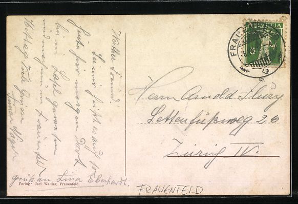 Cartoline postali: Frauenfeld, Artillerie-Geschützschule,  – Usato da Berlin venduto da bartko-reher 1