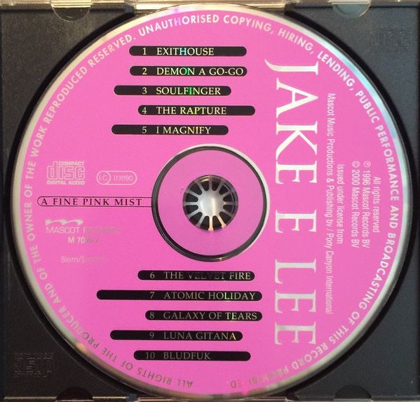 JAKE E. LEE „A Fine Pink Mist“ OOP CD RAR OZZY OSBOURNE Kaufen auf