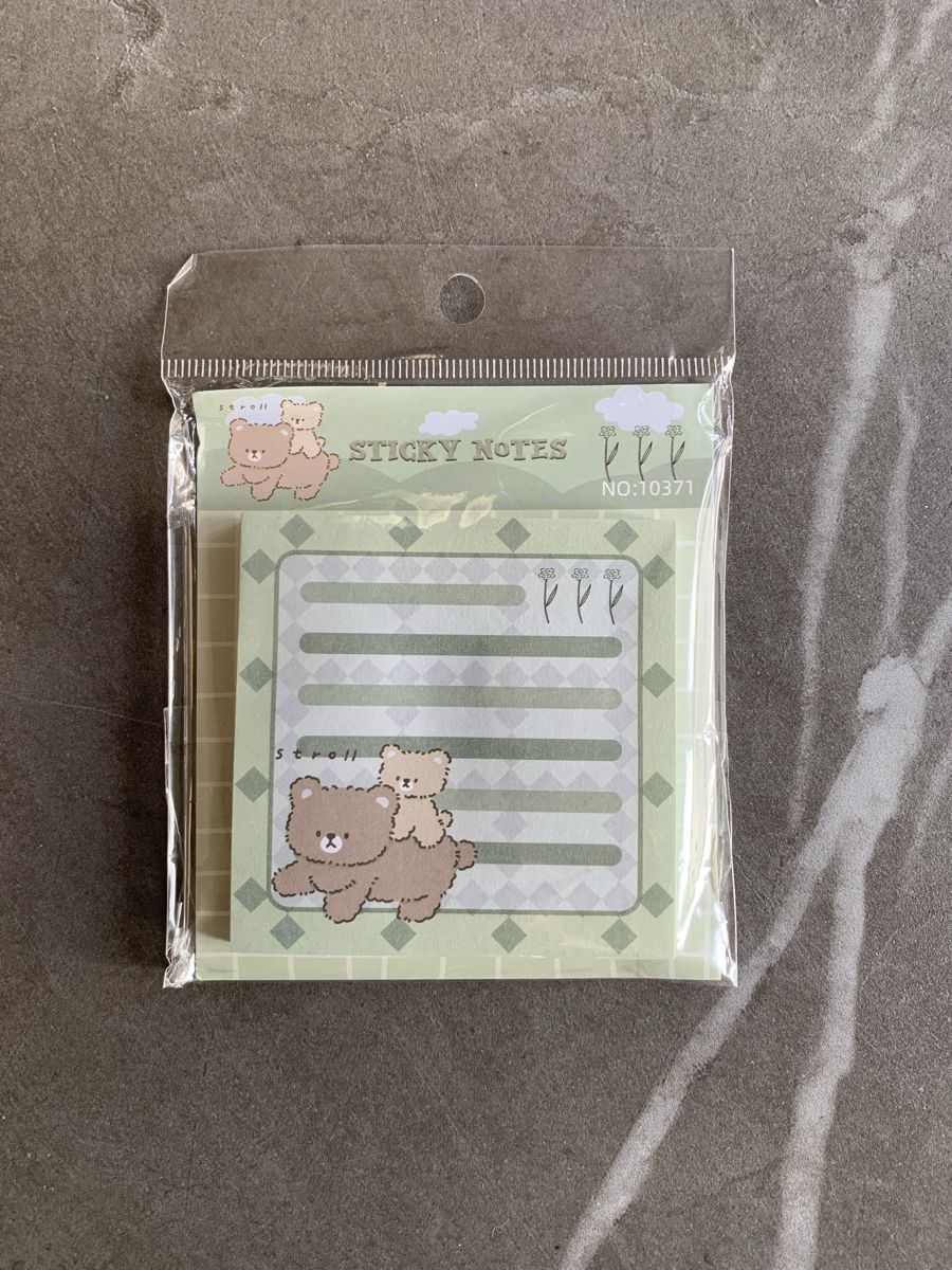 Aufkleber: Sticky Notes - Bär – Neu und originalverpackt aus Küttigen von sailormars 1