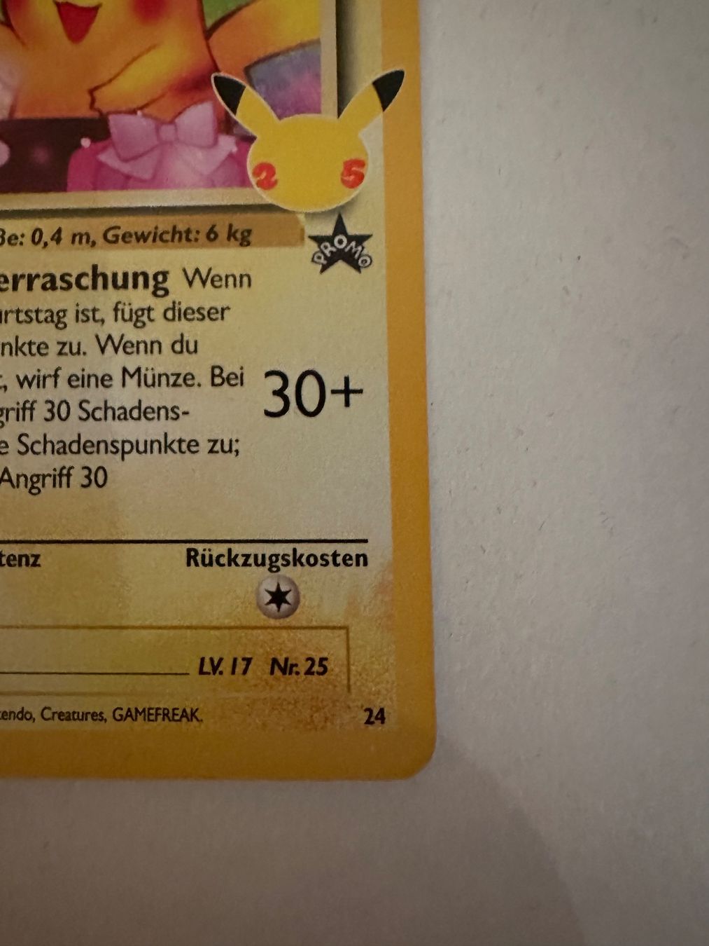 Pokémon Carte collezionabili: Birthday Pikachu 2021 DE Pokémon Celebrations – Nuovo (secondo la descrizione) da Vordemwald venduto da MoviesAndGames 4