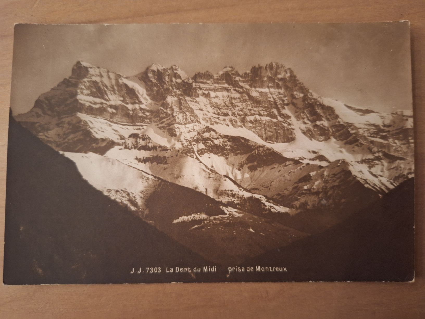Cartoline postali: La Dent du Midi, prise de Montreux – Usato da Sargans venduto da nicsam1815