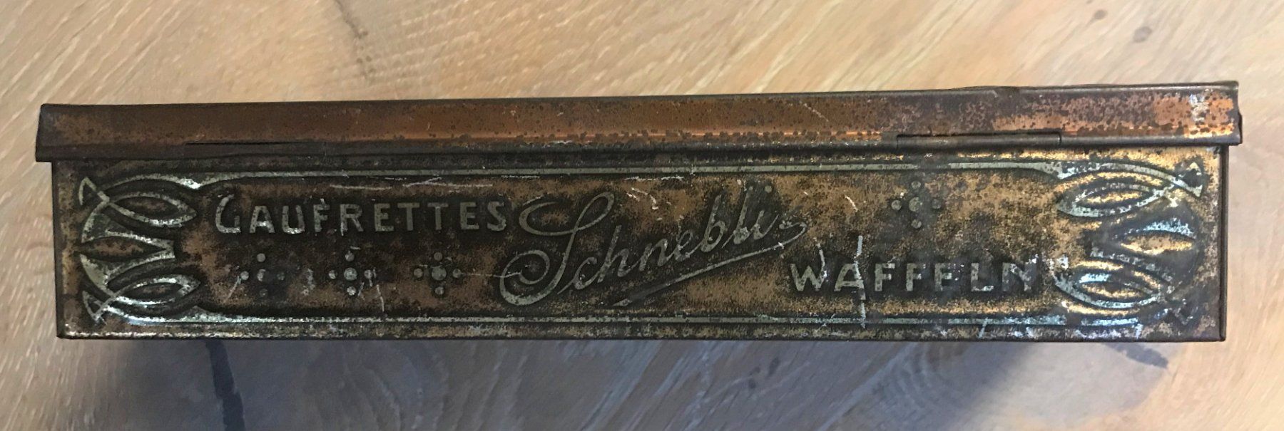 Dosen: Antike Blechdose Schnebli Baden ca. 1900 - 1920 – Gebraucht aus Rothrist von Luckywinner 2