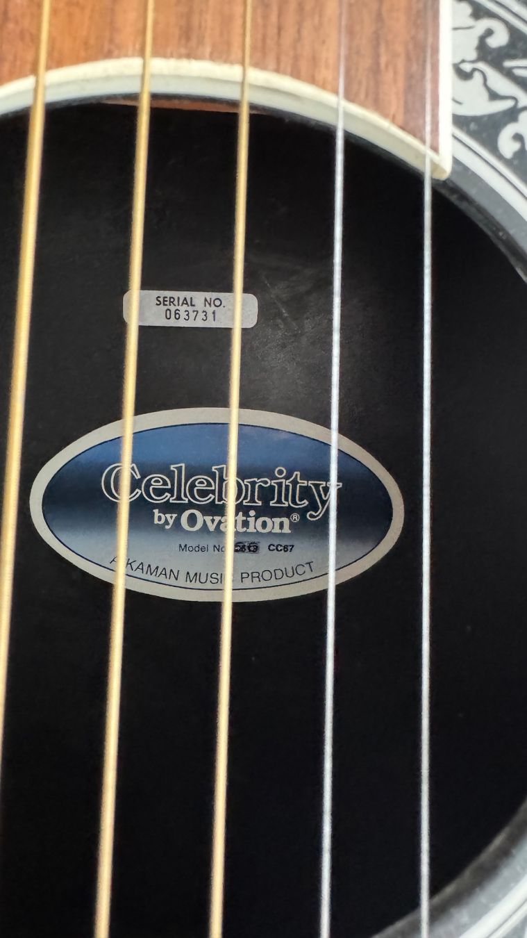 Ovation Strumenti musicali: Gitarre OVATION CELEBRITY – Usato da Binningen venduto da mi-9 6