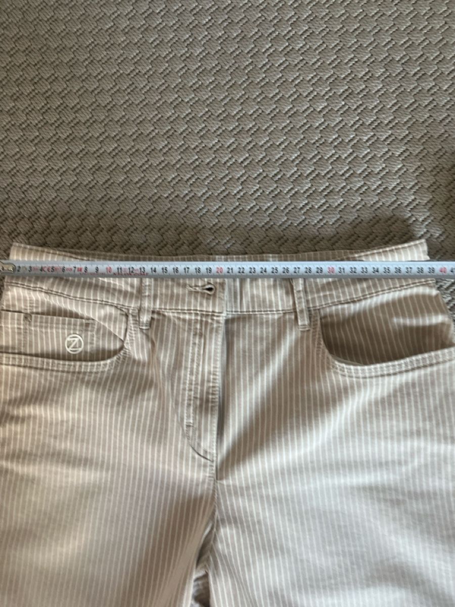 Jeans: Hose Zerres, Beige gestreift, 38, neu – Usato da Solothurn venduto da Bobesch08 4
