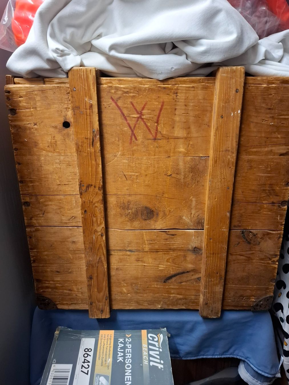 Casse di trasporto: Ancienne caisse en bois – Usato da Biel/Bienne venduto da Lionne72 1