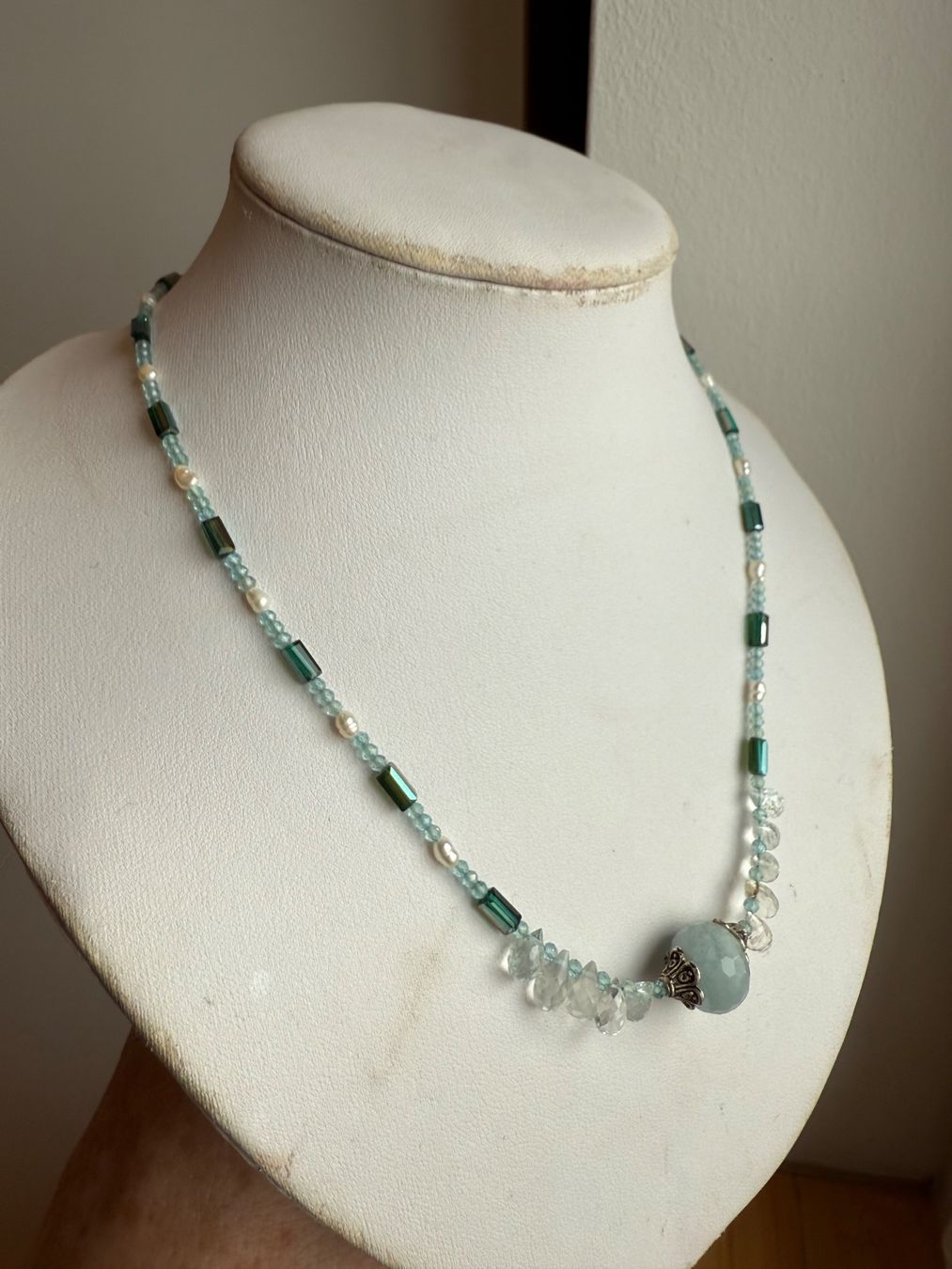 Ketten: Aquamarin, Blautopaz, Swarovski Unikat – Neu (gemäss Beschreibung) aus Basel von Chili007 5