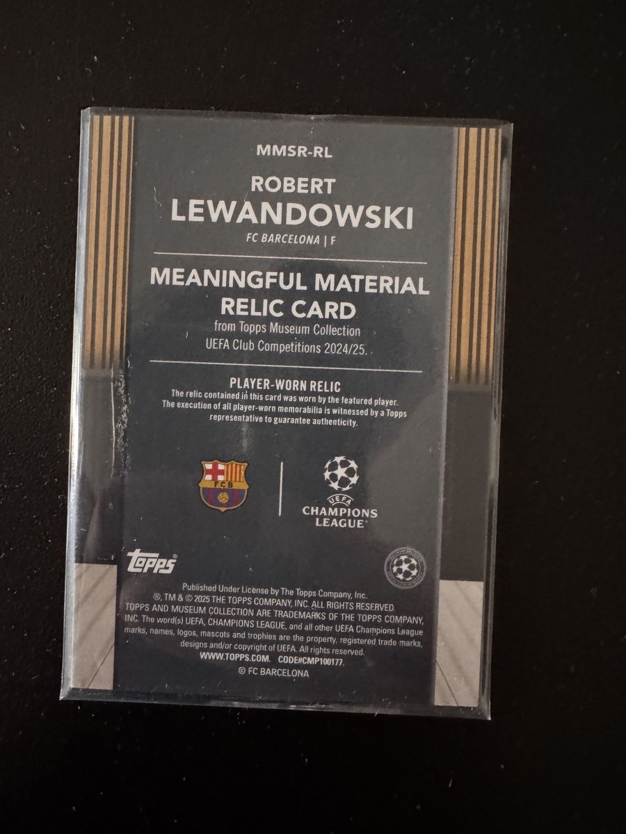 Topps Cartes à collectionner: Robert Lewandowski Match Worn Patch 004/150 Topps – Neuf (Voir description) à St. Moritz par PauloM98 1