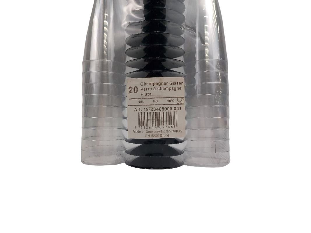 Gläser: Plastik Sekt Gläser – Neu und originalverpackt aus Hünenberg von Restwert_Zug