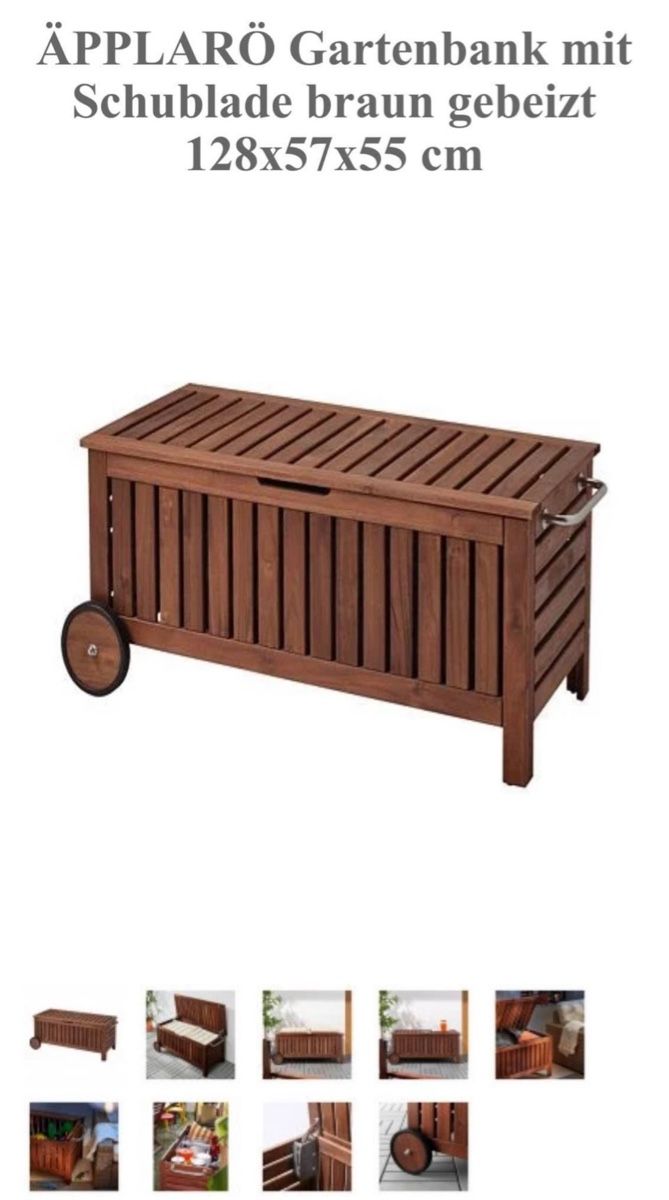Ikea Cassapanche: Garten Bank / Truhe Holz – Usato da Volketswil venduto da ile_gng5 2