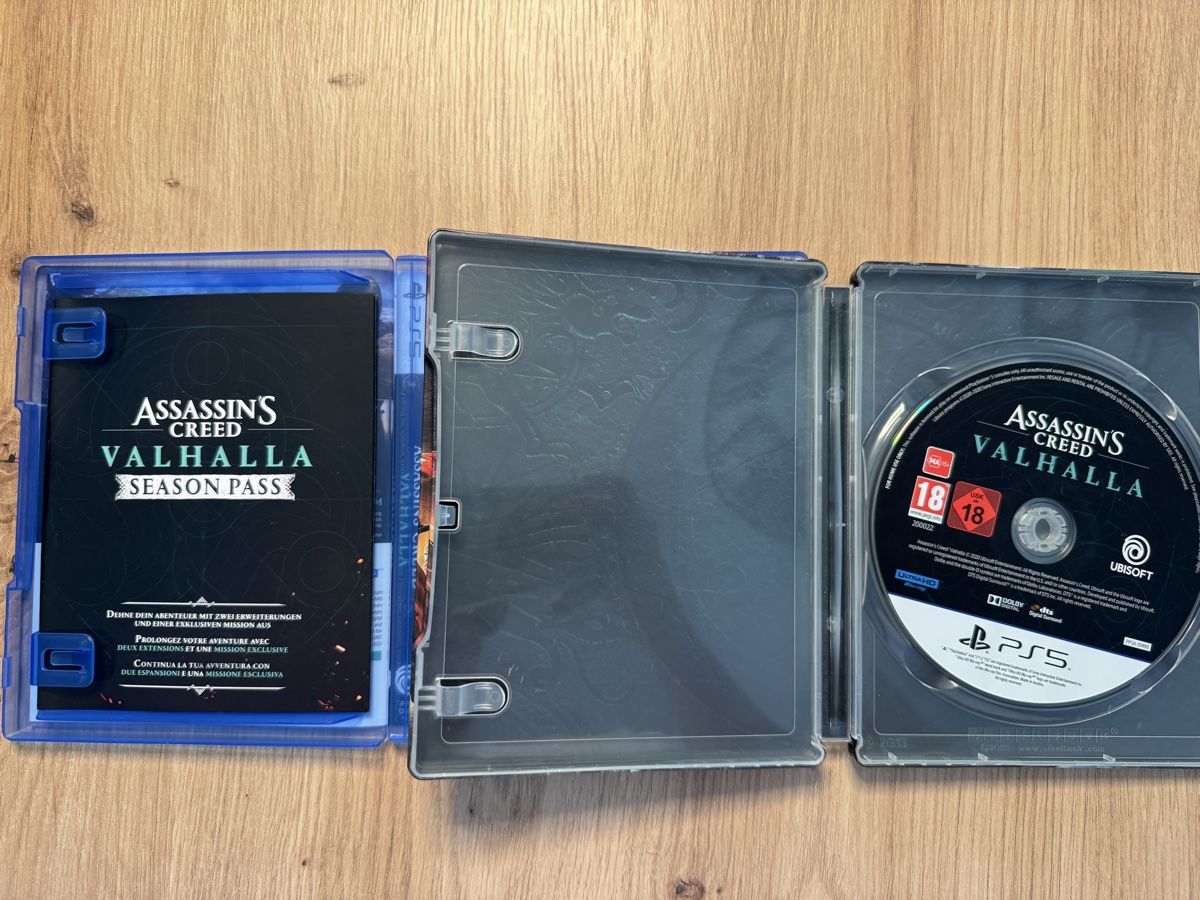Sony Spiele: Assassin's Creed Valhalla PS5 Steelbook Edition – Gebraucht aus Biberist von etesummer 2