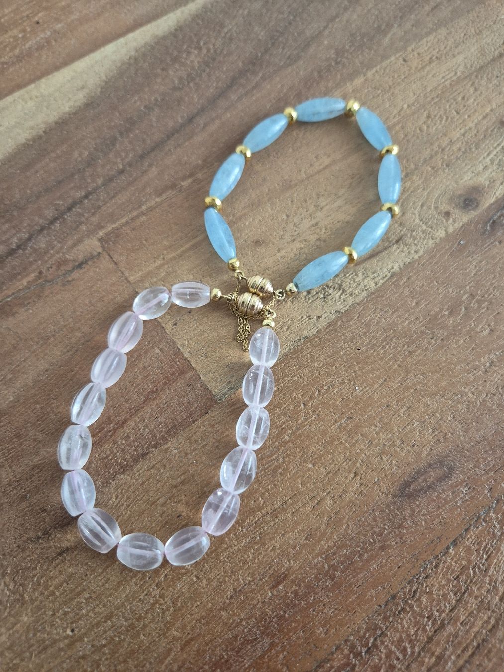 Bracciali & Braccialetti: Edelsteinarmband mit 0.375 Goldverschluss – Usato da Zürich venduto da Dalema13